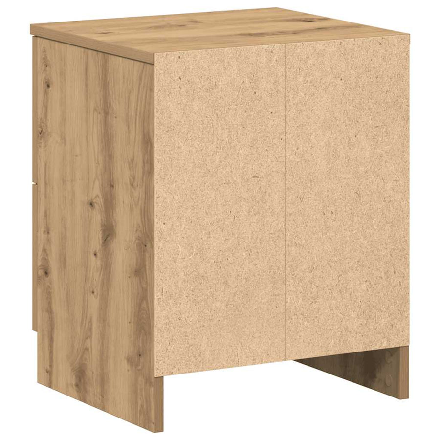 Nachtkastjes 2 stuks met 2 lades Artisan Oak 40x36x50 cm