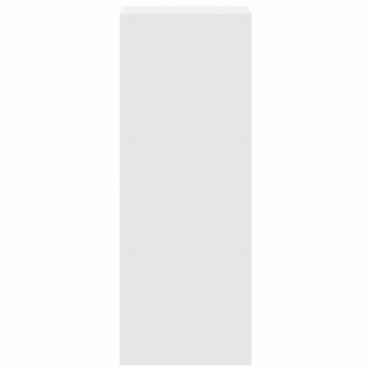 Boekenkast stapelbaar 30x30x80 cm bewerkt hout wit