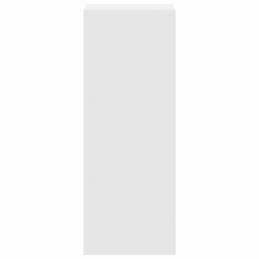 Boekenkast stapelbaar 30x30x80 cm bewerkt hout wit