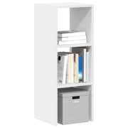 Stackable Bookcase 30x30x80 cm Treated Wood White