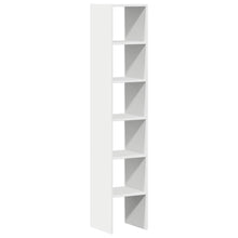 Boekenkasten 2 st stapelbaar 30x30x80 cm bewerkt hout wit
