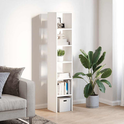Boekenkasten 2 st stapelbaar 30x30x80 cm bewerkt hout wit