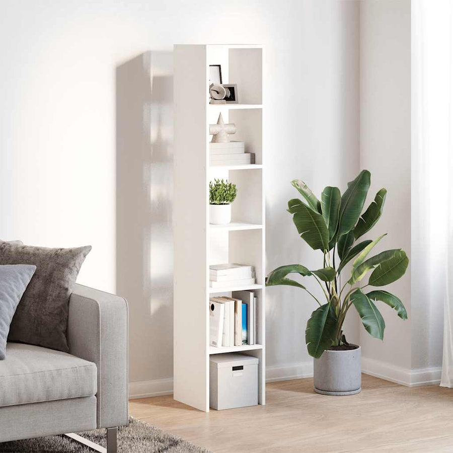 Boekenkasten 2 st stapelbaar 30x30x80 cm bewerkt hout wit