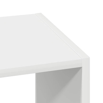 Boekenkasten 2 st stapelbaar 30x30x80 cm bewerkt hout wit