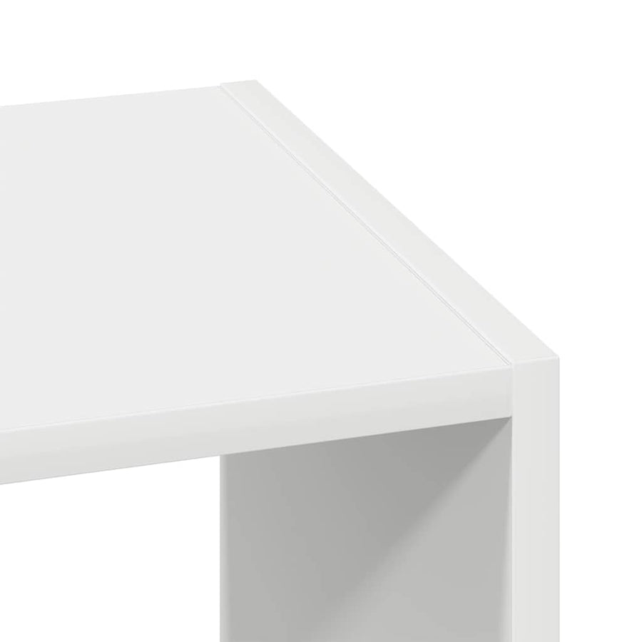 Boekenkasten 2 st stapelbaar 30x30x80 cm bewerkt hout wit