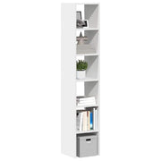 Bookcases 2 pcs stackable 30x30x80 cm treated wood white