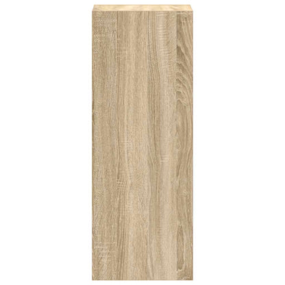 Boekenkast stapelbaar 30x30x80 cm bewerkt hout sonoma eiken