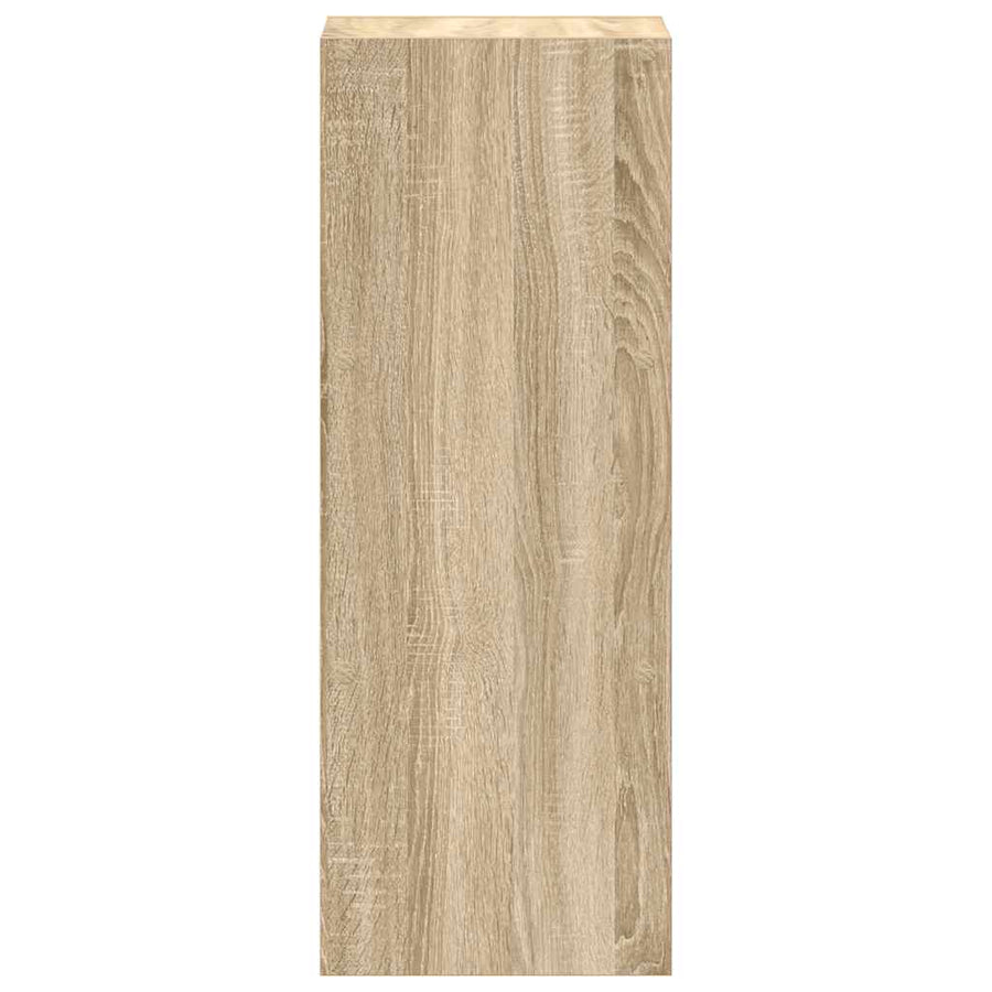 Boekenkast stapelbaar 30x30x80 cm bewerkt hout sonoma eiken