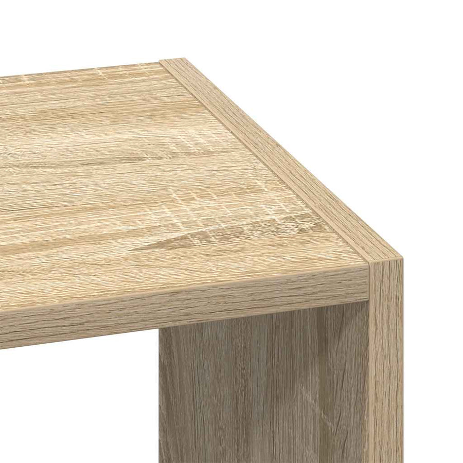 Boekenkast stapelbaar 30x30x80 cm bewerkt hout sonoma eiken