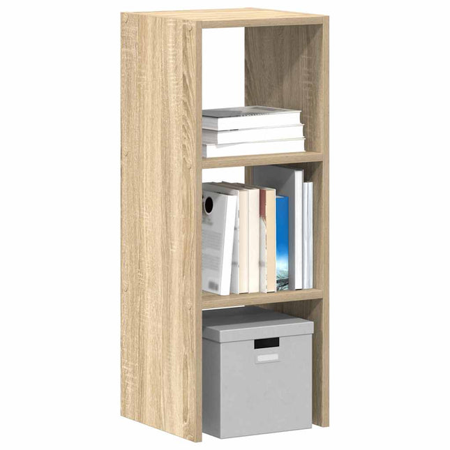 Boekenkast stapelbaar 30x30x80 cm bewerkt hout sonoma eiken