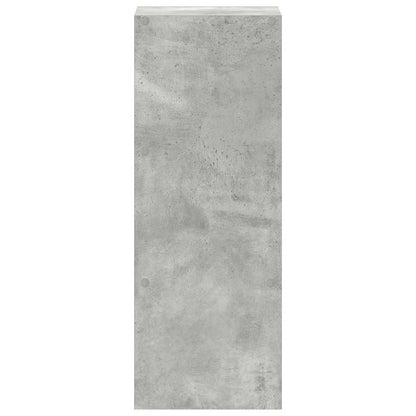 Boekenkast stapelbaar 30x30x80 cm bewerkt hout betongrijs