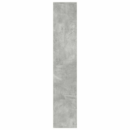 Boekenkasten 2 st stapelbaar 30x30x80cm bewerkt hout betongrijs