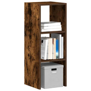 Stackable bookcase 30x30x80 cm processed wood smoked oak