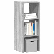 Stackable Bookcase 30x30x80 cm Engineered Wood Grey Sonoma