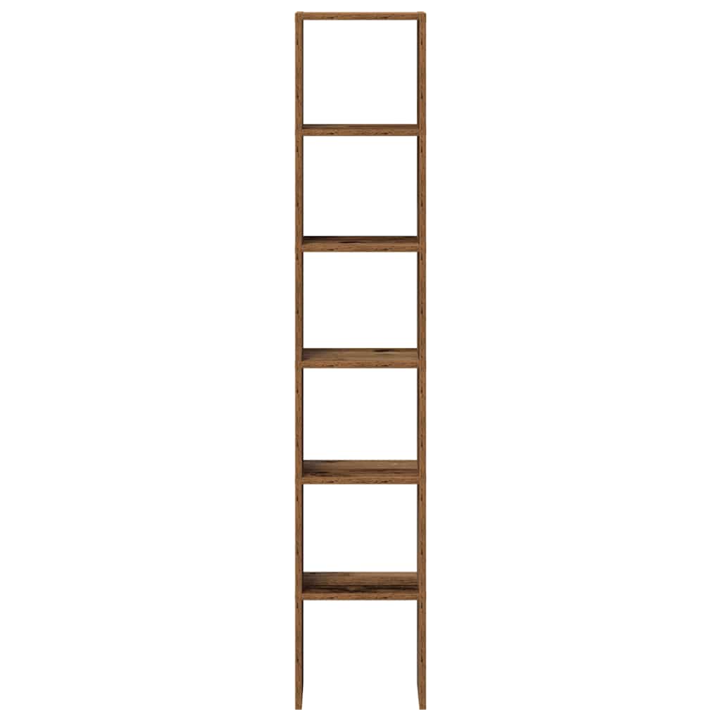 Boekenkasten 2 st stapelbaar 30x30x80 cm bewerkt hout oud hout