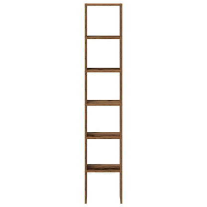 Boekenkasten 2 st stapelbaar 30x30x80 cm bewerkt hout oud hout