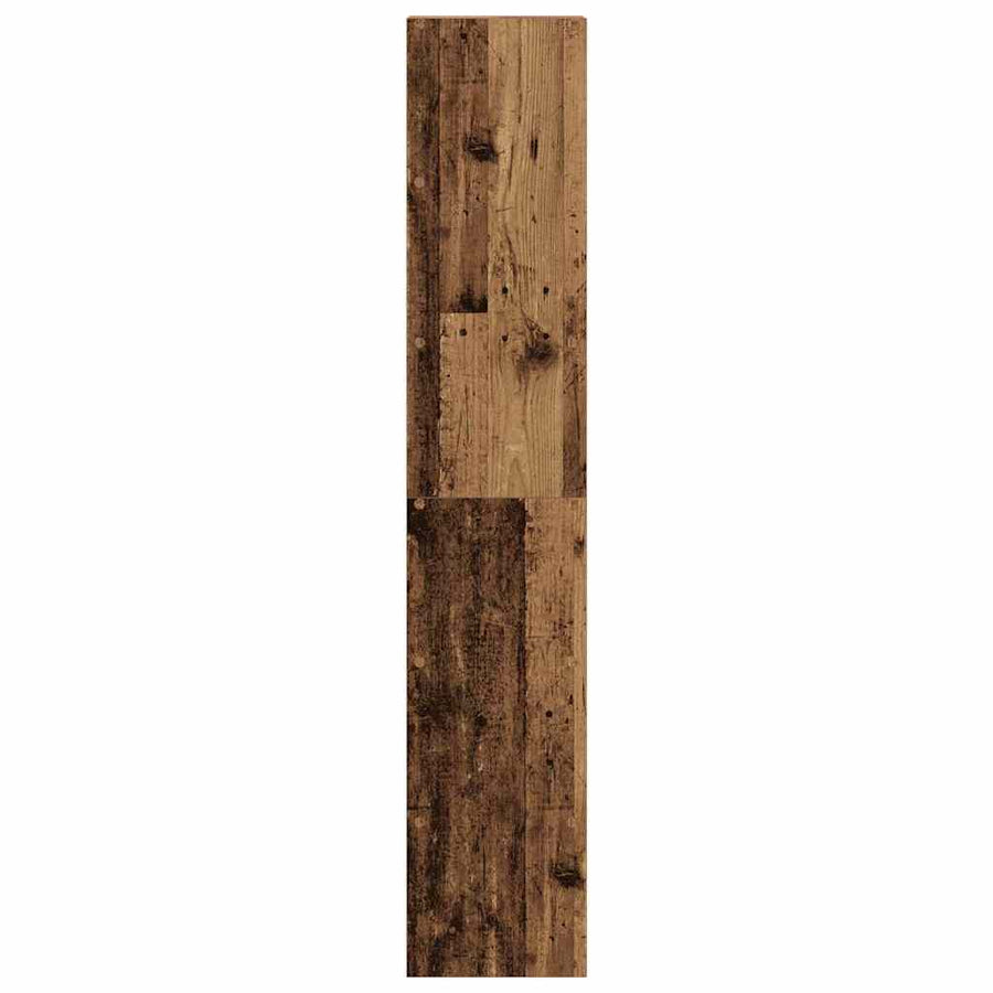Boekenkasten 2 st stapelbaar 30x30x80 cm bewerkt hout oud hout