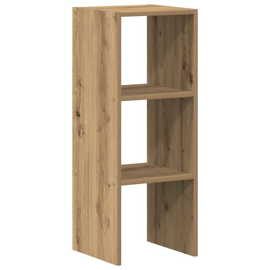 Boekenkast Stapelbaar 30X30X80 Cm Bewerkt Hout Artisanaal Eiken 1 artisanaal eikenkleurig