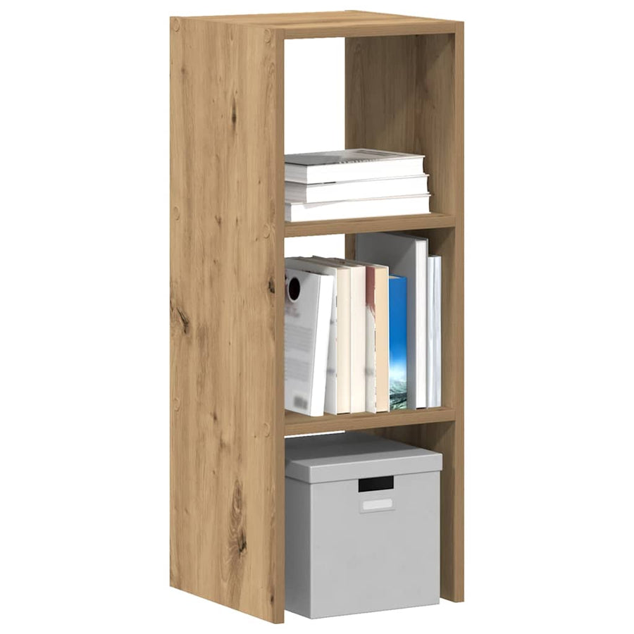 Boekenkast Stapelbaar 30X30X80 Cm Bewerkt Hout Artisanaal Eiken 1 artisanaal eikenkleurig