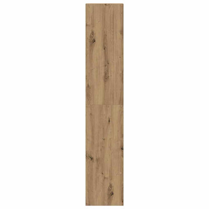 Boekenkasten 2 st 30x30x80 cm bewerkt hout artisanaal eiken