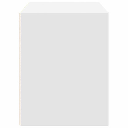 Kast met 2 lades 60x31x40 cm bewerkt hout wit