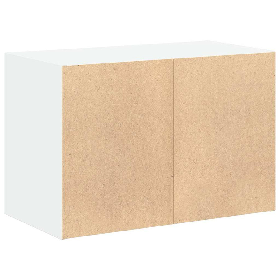 Kast met 2 lades 60x31x40 cm bewerkt hout wit