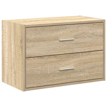 Kast met 2 lades 60x31x40 cm bewerkt hout sonoma eikenkleur