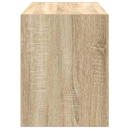 Kast met 2 lades 60x31x40 cm bewerkt hout sonoma eikenkleur