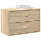 Kast 60x31x40 cm 2 lades sonoma eiken