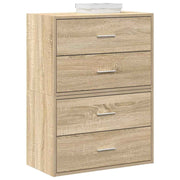 Ladekast 60x31x40 cm bewerkt hout sonoma eiken 2 stuks