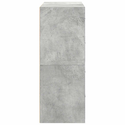 Kasten met 2 lades 2 st 60x31x40 cm bewerkt hout betongrijs