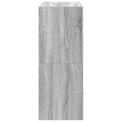 Kasten met 2 lades 2 st 60x31x40 cm bewerkt hout grijs sonoma