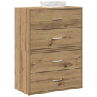 Kasten 2 stuks 60x31x40 cm bewerkt hout eiken