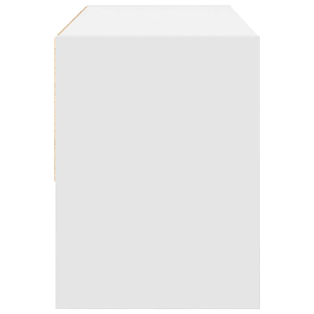 Schoenenrek stapelbaar 89,5x30x40 cm wit