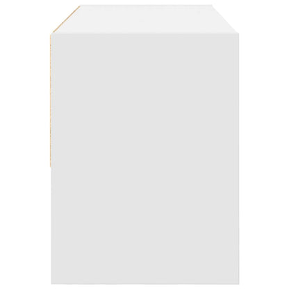 Schoenenrek stapelbaar 89,5x30x40 cm wit