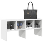 Schoenenrek stapelbaar 89,5x30x40 cm wit
