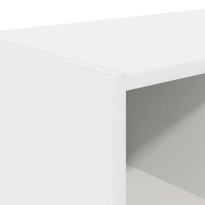 Schoenenrekken 2 st stapelbaar 89,5x30x40 cm wit