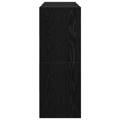 Schoenenrekken 2 st stapelbaar 89,5x30x40 cm bruin eikenkleur