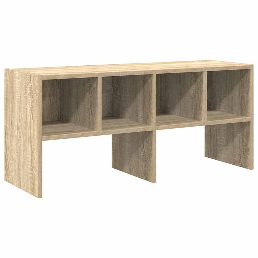 Schoenenrek stapelbaar 89,5x30x40 cm sonoma eikenkleurig