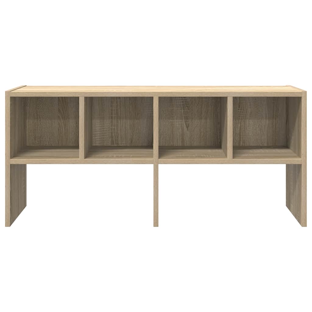 Schoenenrek stapelbaar 89,5x30x40 cm sonoma eikenkleurig