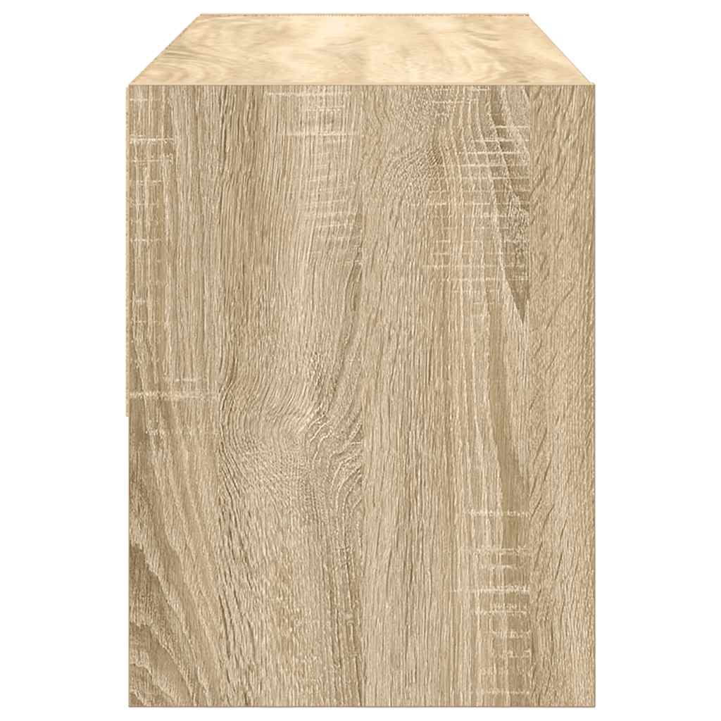 Schoenenrek stapelbaar 89,5x30x40 cm sonoma eikenkleurig