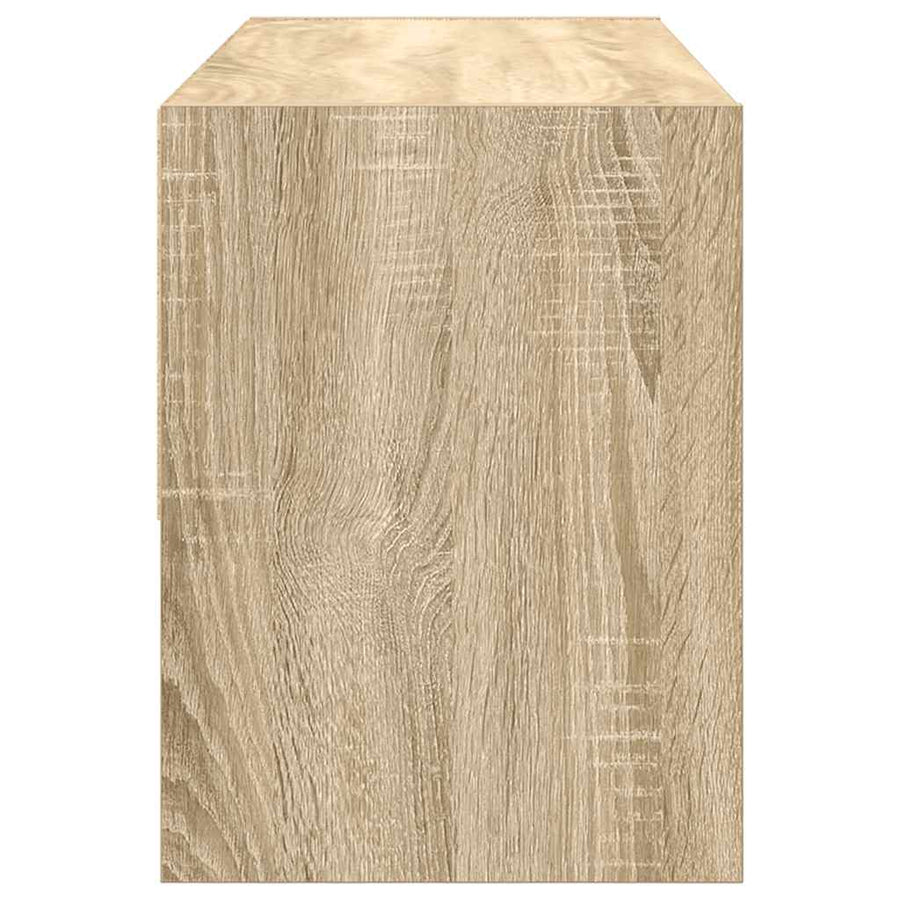 Schoenenrek stapelbaar 89,5x30x40 cm sonoma eikenkleurig