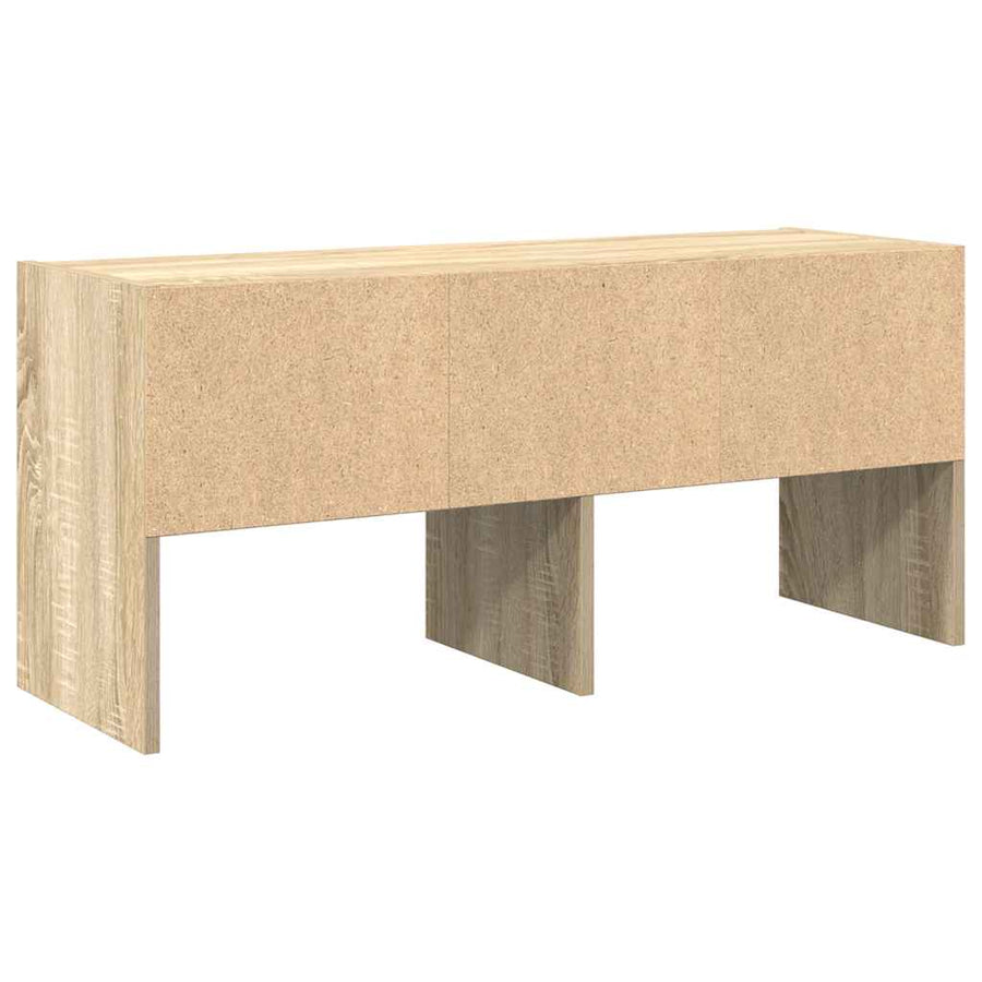Schoenenrek stapelbaar 89,5x30x40 cm sonoma eikenkleurig