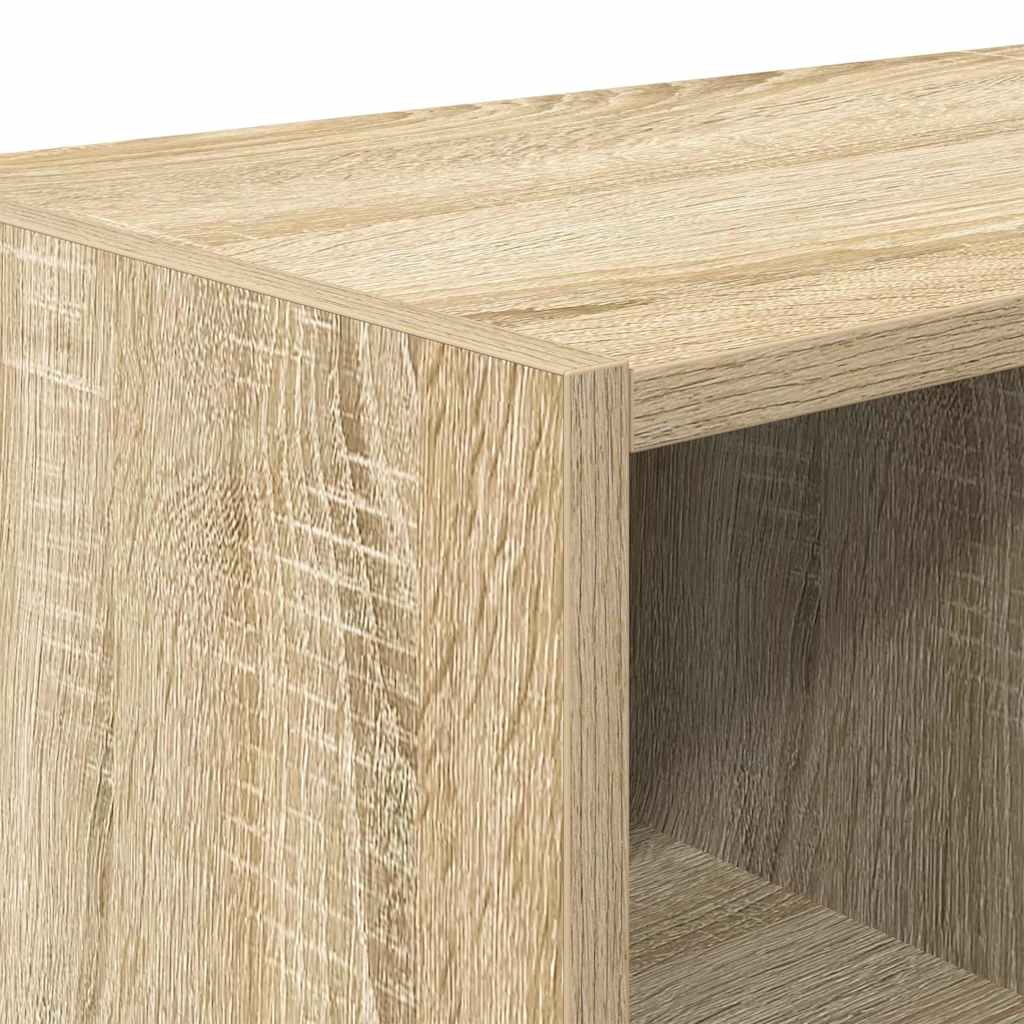 Schoenenrek stapelbaar 89,5x30x40 cm sonoma eikenkleurig