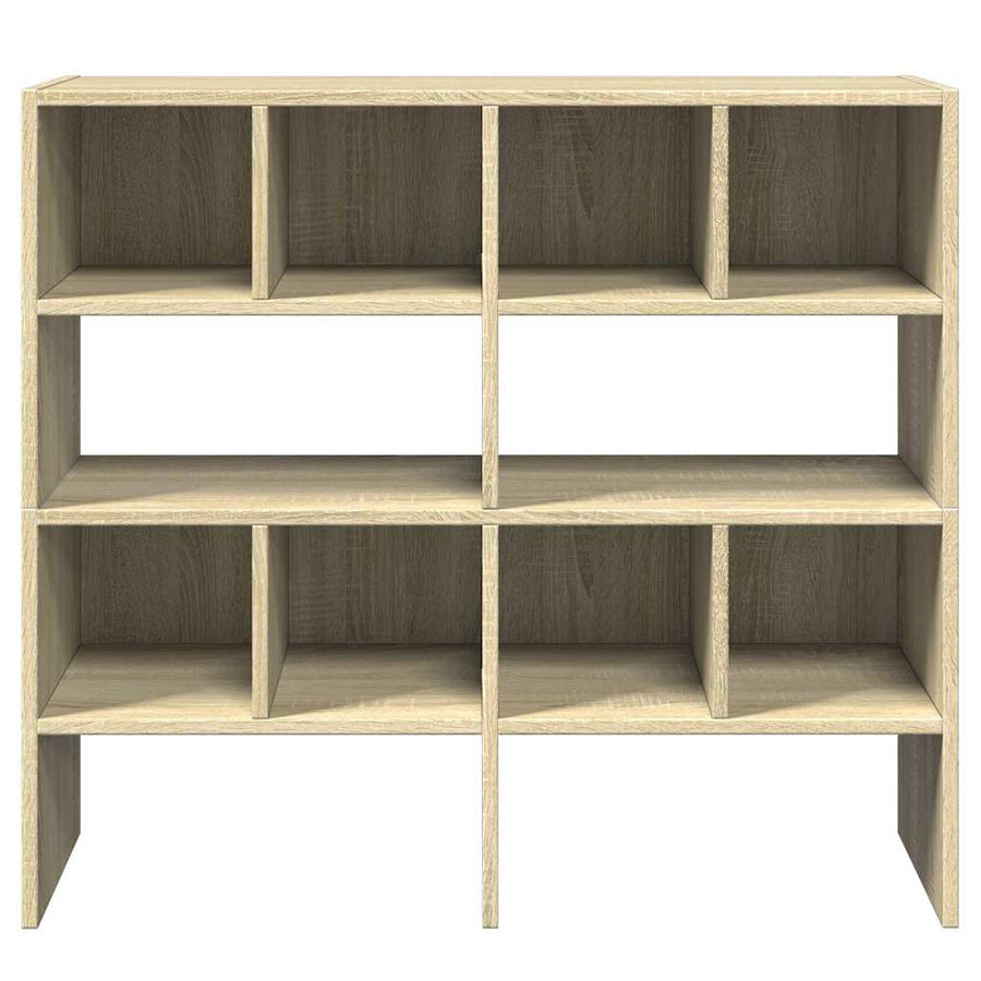 Schoenenrekken 2 st stapelbaar 89,5x30x40 cm sonoma eikenkleur