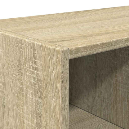 Schoenenrekken 2 st stapelbaar 89,5x30x40 cm sonoma eikenkleur