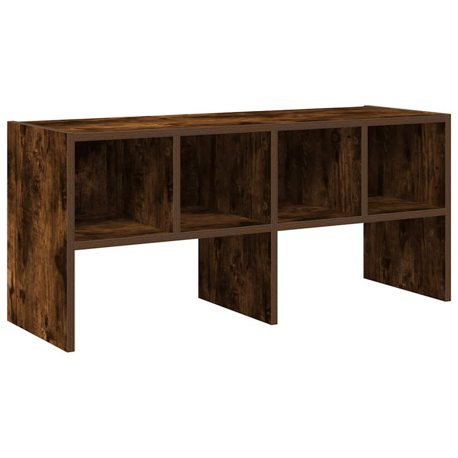 Schoenenrek stapelbaar 89,5x30x40 cm gerookt eikenkleurig