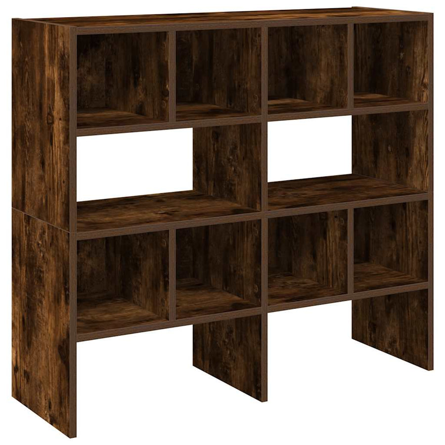 Schoenenrekken 2 st stapelbaar 89,5x30x40 cm gerookt eikenkleur