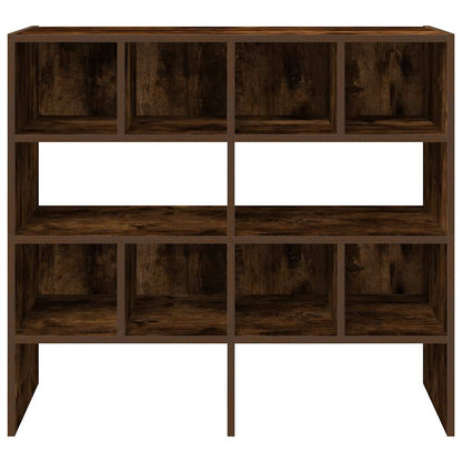 Schoenenrekken 2 st stapelbaar 89,5x30x40 cm gerookt eikenkleur