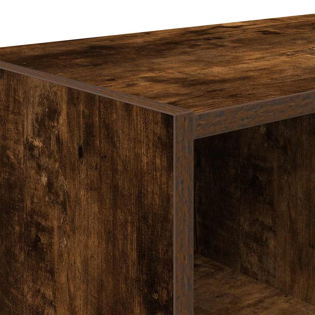 Schoenenrekken 2 st stapelbaar 89,5x30x40 cm gerookt eikenkleur